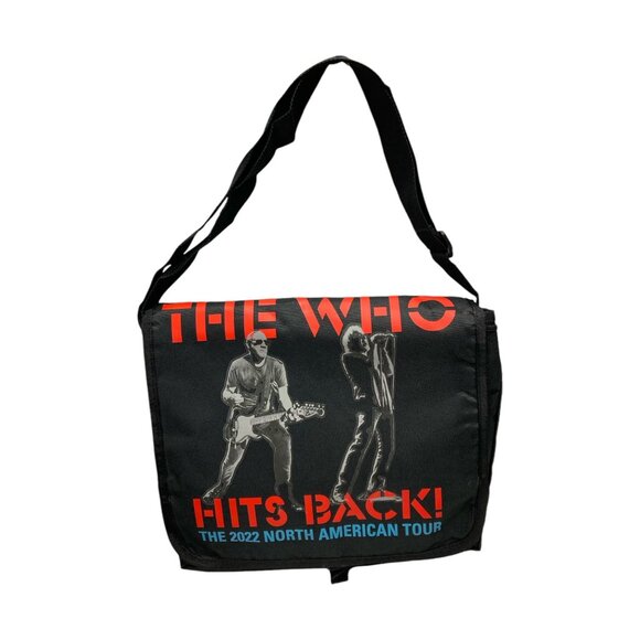 The Who Hits Back 2022 American Tour Messenger Bag Guitar Picks VIP Lanyard New - Picture 3 of 13